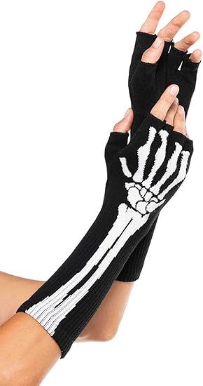 Leg Avenue - sugar skull winter gloves