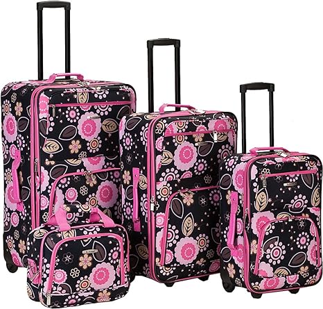 Rockland - sugar skull luggage set