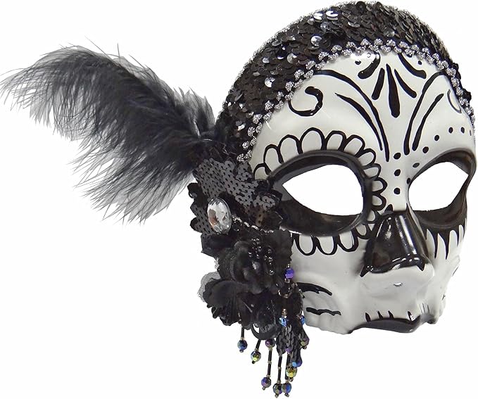 Rubies - sugar skull face mask