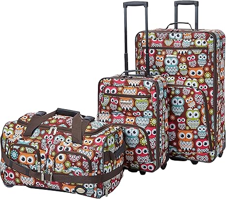 Rockland - sugar skull luggage set
