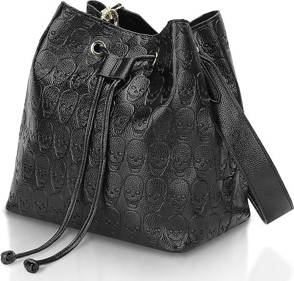 Womens Hobo Tote Bag Leather Shoulder Bag for Women Bucket Bag Hobo Handbag Fit for Dating, Working, Shopping - sugar skull handbags for sale