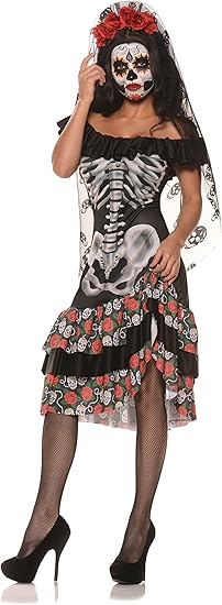 UNDERWRAPS - sugar skull dress womens