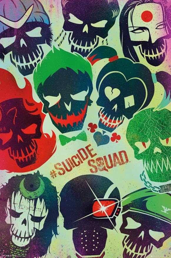 Suicide Squad- Sugar Skulls Poster 24 x 36 inches - sugar skull poster print