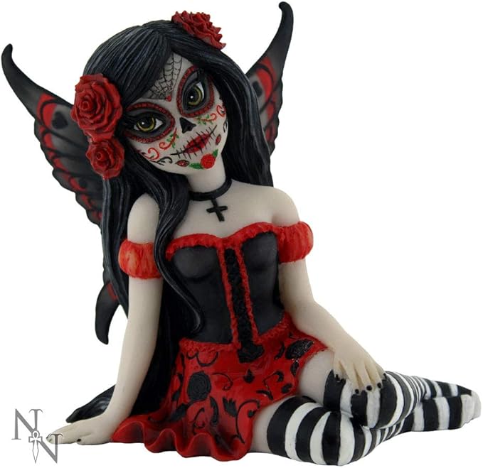 Nemesis Now Rosalia Figurine 15cm Black - sugar skull figurine collectible