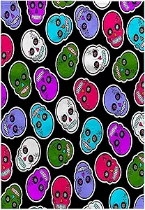 3dRose 15x22 Hand Towel - Sugar Skull Print Fresh Colors Designs Christmas - sugar skull beach towel