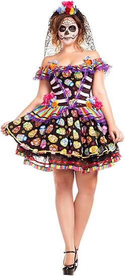 Party King - sugar skull dress womens