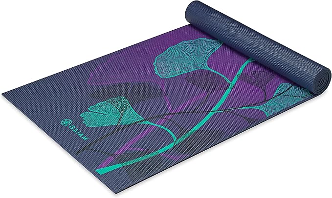 Gaiam Yoga Mat - Premium 6mm Print Extra Thick Non Slip Exercise & Fitness Mat for All Types of Yoga, Pilates & Floor Workouts (68"L x 24"W x 6mm Thick) - sugar skull yoga mat
