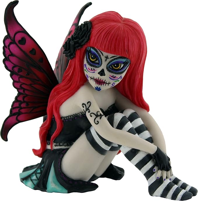 Nemesis Now Valentina Figurine 15cm Red - sugar skull figurine collectible