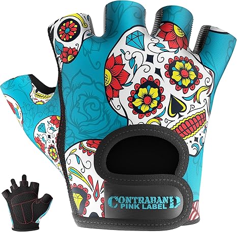 Contraband Pink Label - sugar skull winter gloves