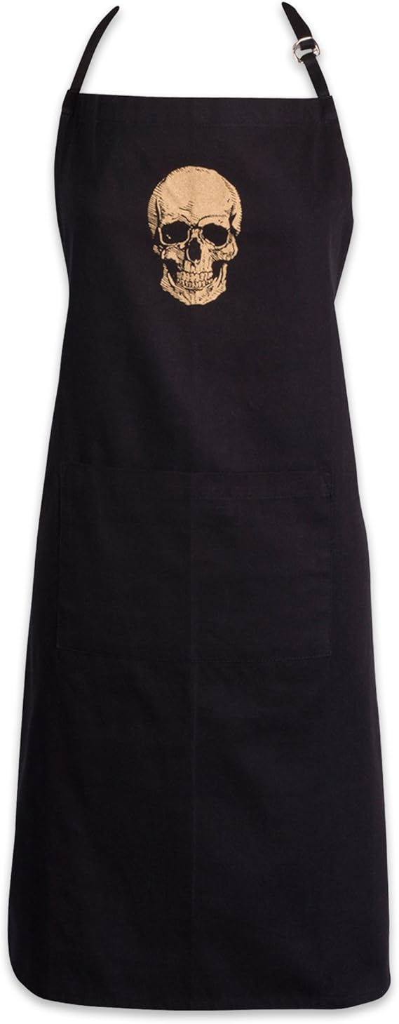 DII Happy Halloween Collection, Halloween Apron, One Size - sugar skull apron for women