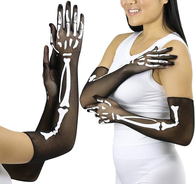 ToBeInStyle - sugar skull winter gloves