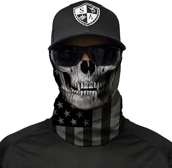 S A - sugar skull face mask