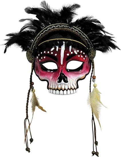 Rubies - sugar skull face mask
