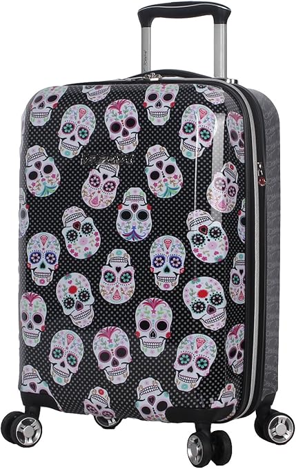 Betsey Johnson - sugar skull luggage set