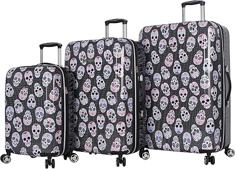 Betsey Johnson - sugar skull luggage set