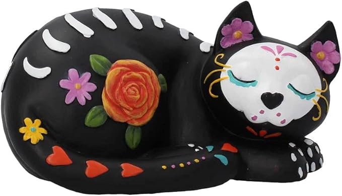 Nemesis Now Sleepy Sugar Figurine 22cm Black, Resin - sugar skull figurine collectible