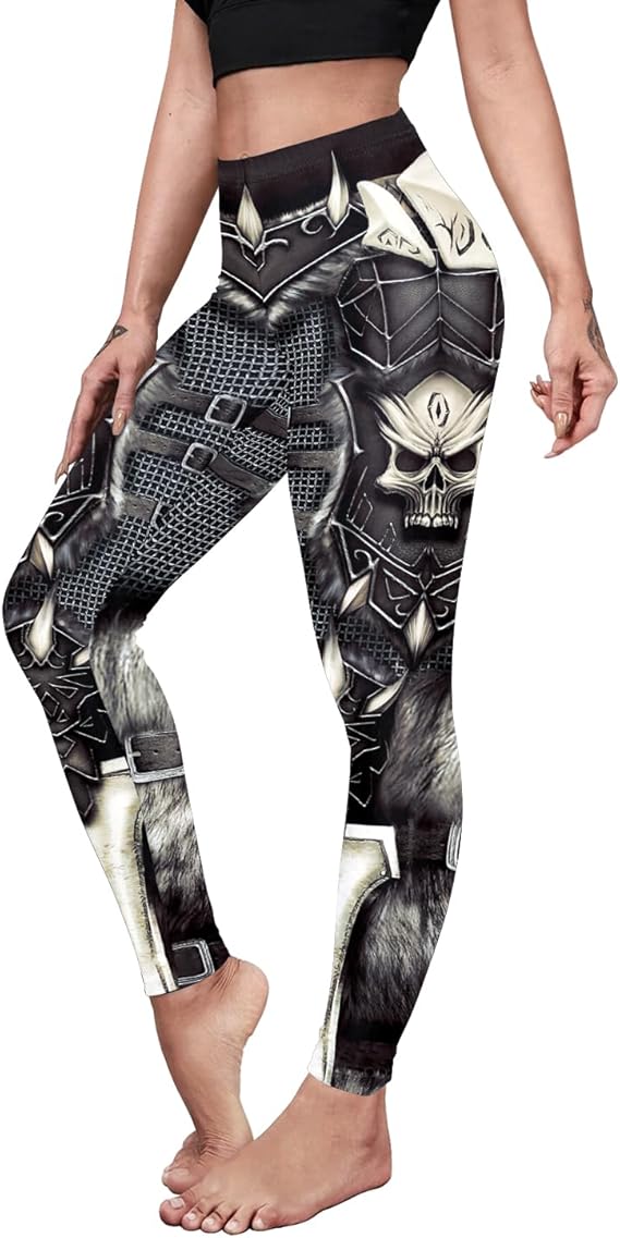 color cosplayer - sugar skull leggings for women