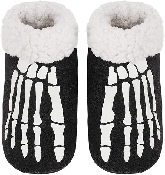 Greenery-GRE - sugar skull slippers womens