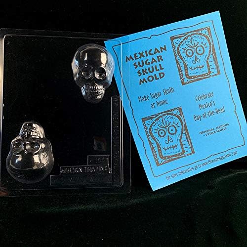 Firstnos Sugar Skull Mold - Original Medium - Day of The Dead - sugar skull figurine collectible