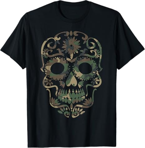 Cool & Creepy Halloween Shop - sugar skull t-shirt womens