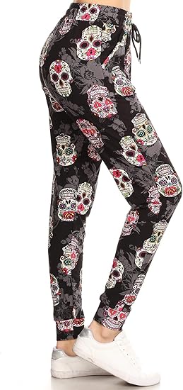 Leggings Depot - sugar skull leggings for women