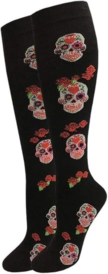 Julietta - sugar skull socks womens