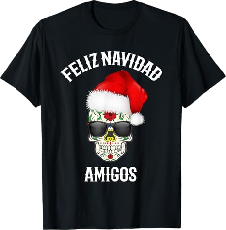 Family Christmas Funny Holiday Gift Shop By Bzar - sugar skull t-shirt womens