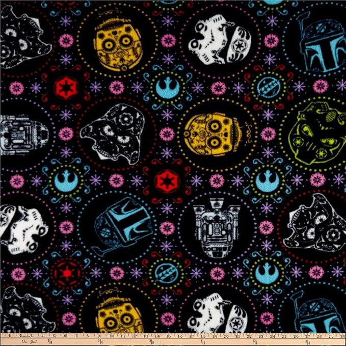 Camelot Fabrics - sugar skull slippers womens