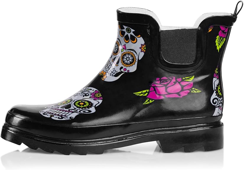 NORTY - sugar skull boots for women