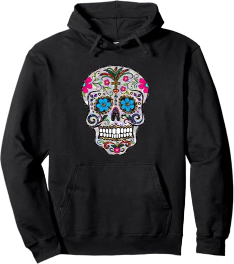 Gossip Rag - sugar skull hoodie mens