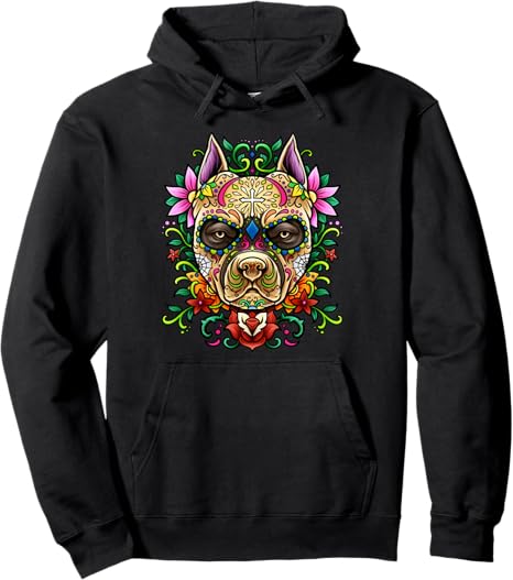 Funny Sugar Skull Fashion Wear - sugar skull hoodie mens