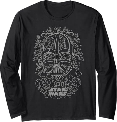 STAR WARS - sugar skull long sleeve shirt mens