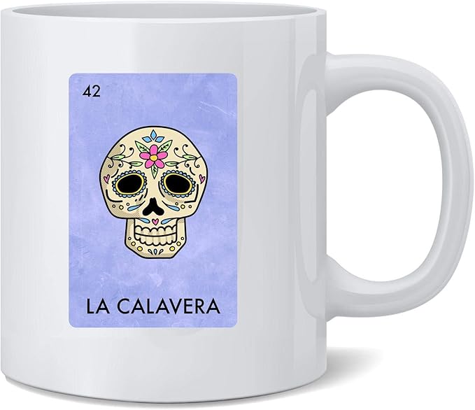 Poster Foundry La Calavera Day Dead Sugar Skull Mexican Coffee Mug 12oz - sugar skull poster print