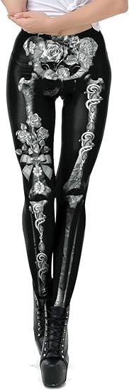 Timemory - sugar skull leggings for women