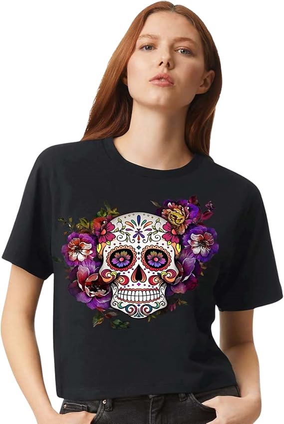 Sweet Gisele - sugar skull t-shirt womens