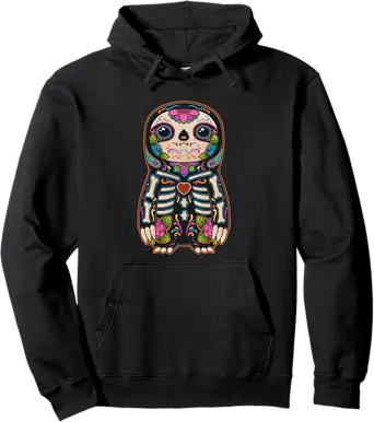 Calavera Party Apparel Co. - sugar skull hoodie mens