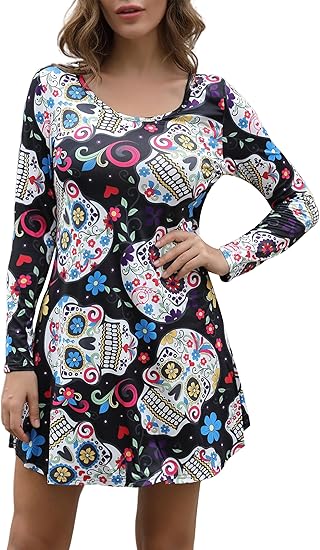 Aphratti - sugar skull dress womens
