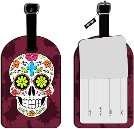 Nicokee - sugar skull luggage set