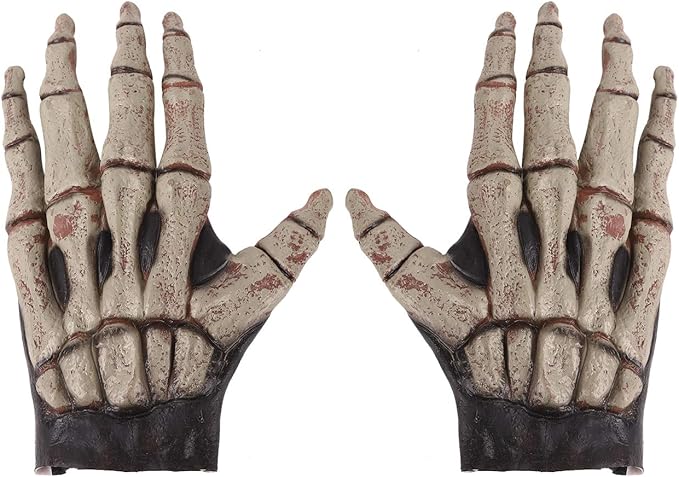 Clobeau - sugar skull winter gloves