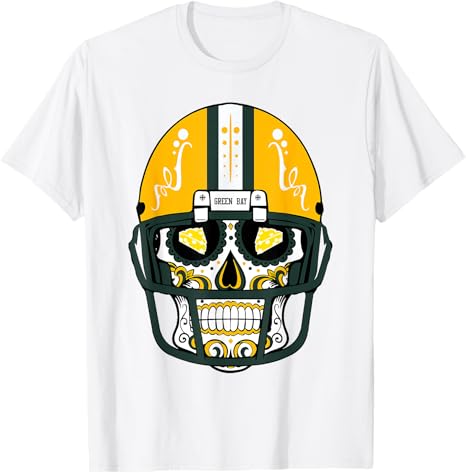 Green Bay Lovers American Football - sugar skull t-shirt womens