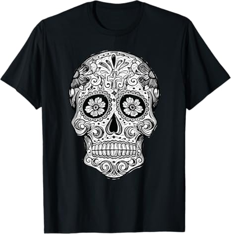 Cool Sugar Skull Gifts - sugar skull t-shirt womens