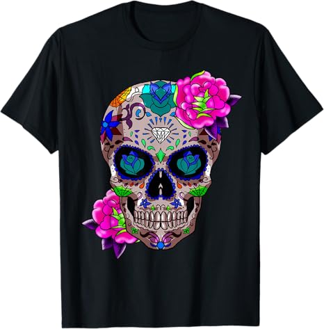 Skull N Bones Tees And Gift Idea - sugar skull t-shirt womens