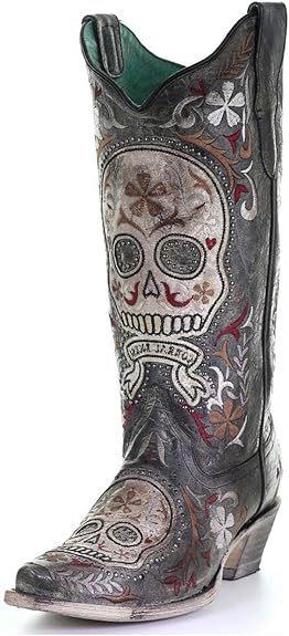Corral Boots - sugar skull boots for women