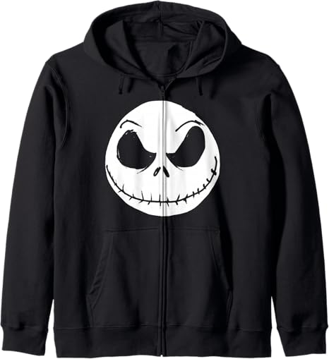 Disney - sugar skull zip up hoodie mens