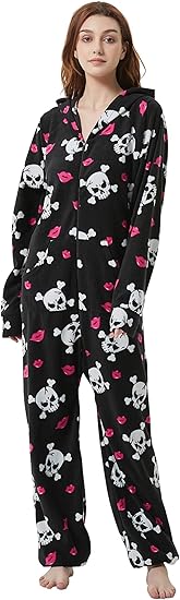 XMASCOMING - sugar skull pajamas womens
