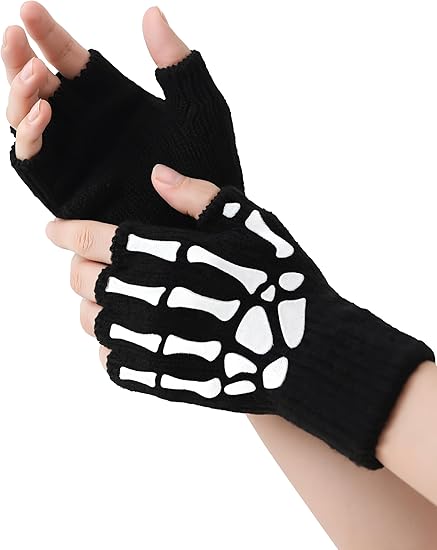 Cooraby - sugar skull winter gloves