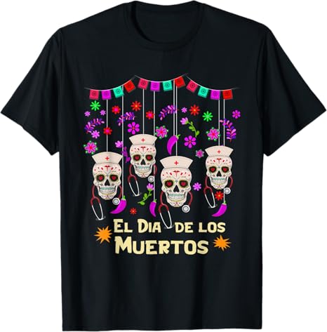 El Dia de Los Muertos by Emnty Tees Co. - sugar skull t-shirt womens