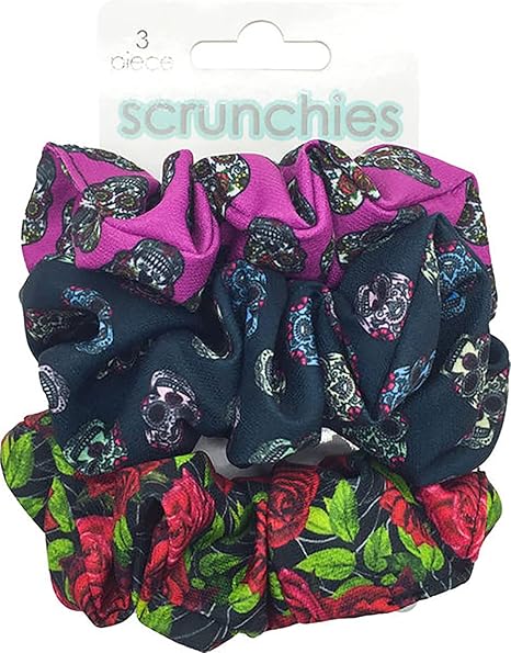 Sugar Skull Scrunchies, 1 count - sugar skull handbags for sale