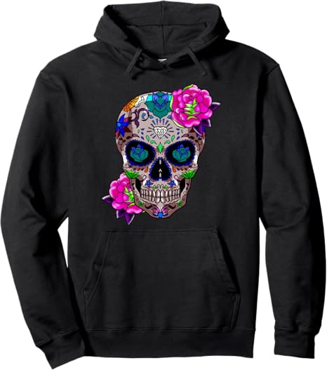 Skull N Bones Tees And Gift Idea - sugar skull hoodie mens