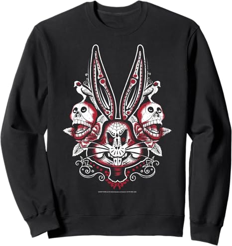 LOONEY TUNES - sugar skull sweatshirt womens